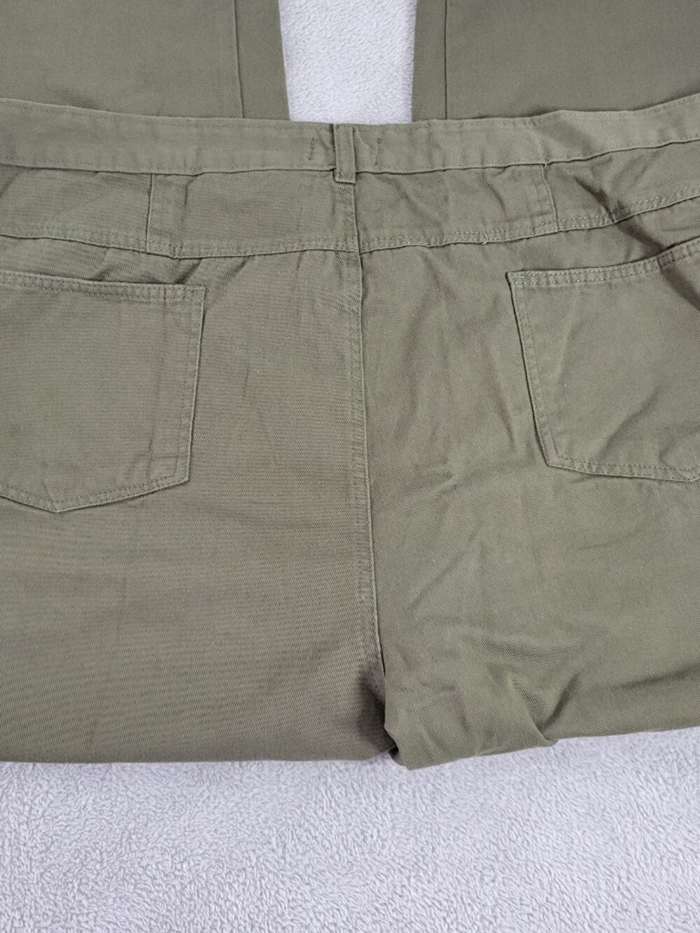 Jessica London Women's Green Straight Leg Jeans Size 34W High Rise Cotton SL180E - Picture 7 of 10